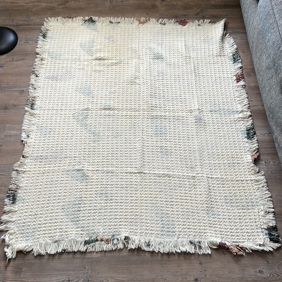 Cotton Christmas Crown Crafts Tapestry Blanket 60"x48" Grandma Cottage Core - Picture 6 of 6